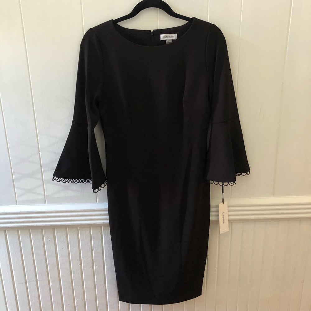 Calvin Klein Belled Sleeve Dress